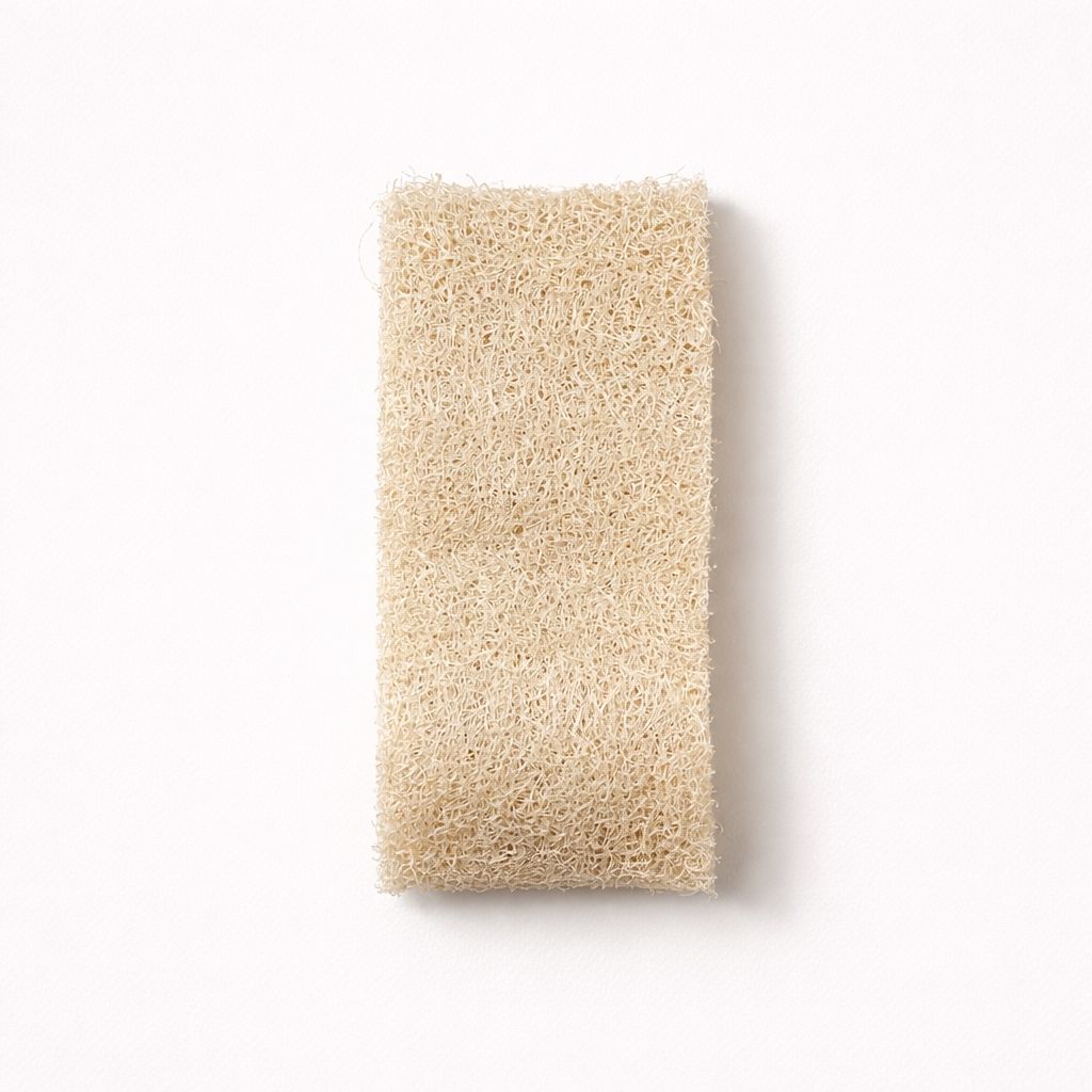 Platte natuurlijke luffa spons - milieuvriendelijk alternatief voor plastic sponzen